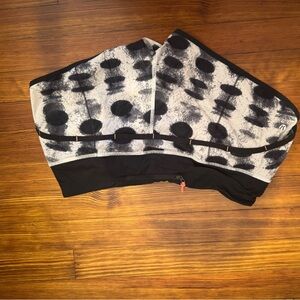Lululemon Athletica Black and White Shorts with Polka Dot Design seaside dot